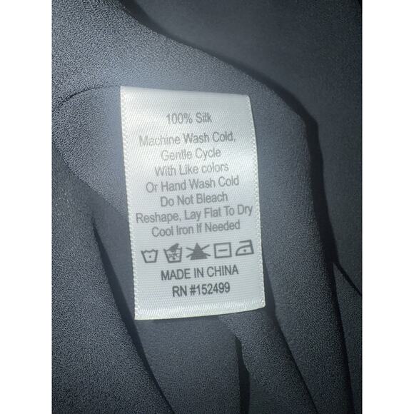 Amour Vert Women's Cottagecore Tiered Mini Dress Silk Bishop Sleeves Floral Sm - Picture 9 of 11